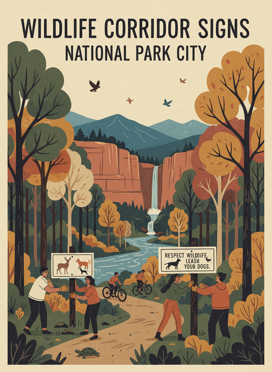 North Chick Greenway Wildlife Corridor Signs