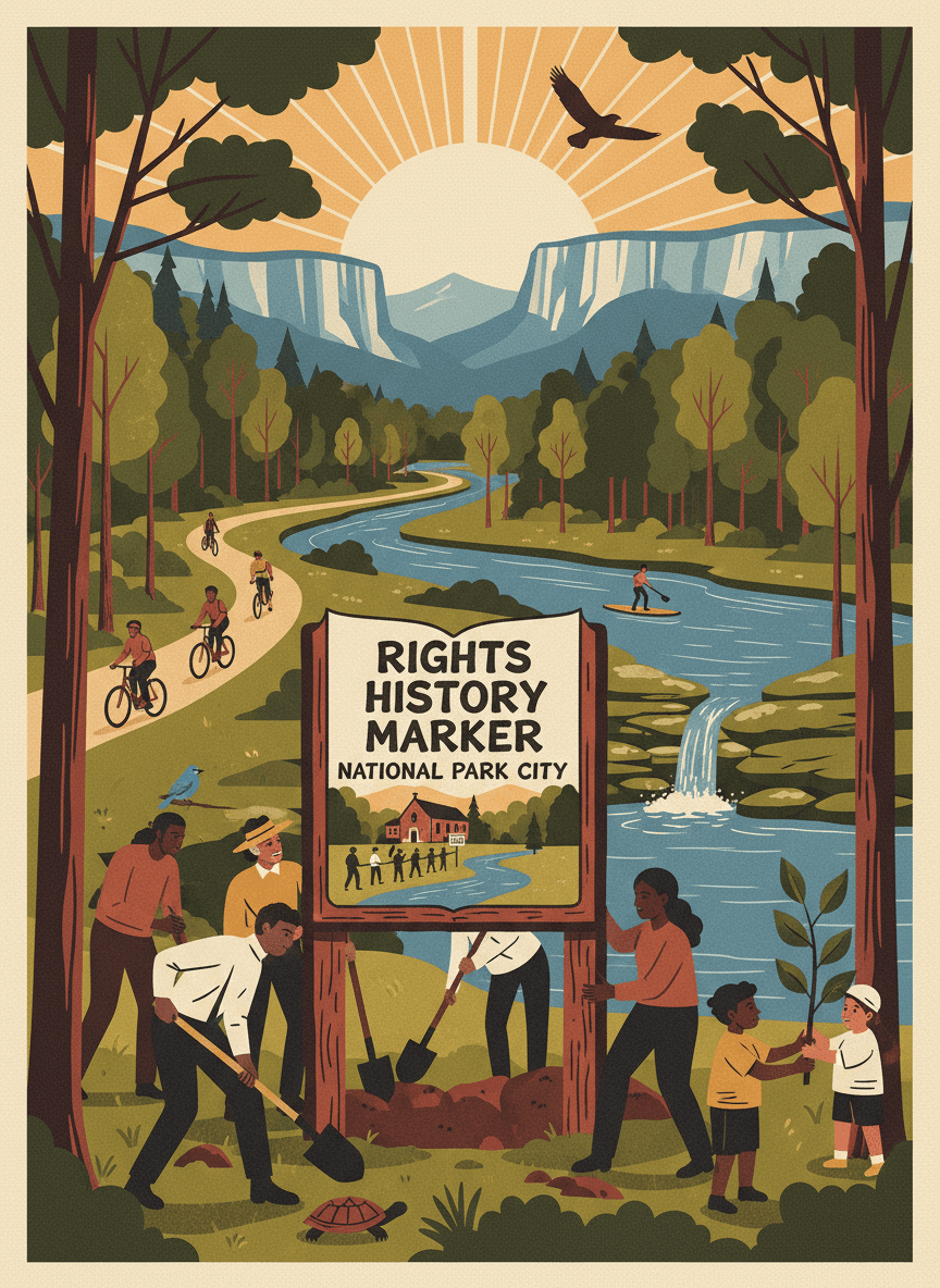 South Chick Greenway Civil Rights History Marker